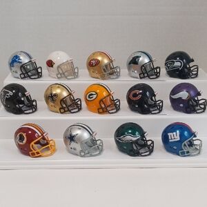 2013 RIDDELL NFC MINI FOOTBALL HELMETS